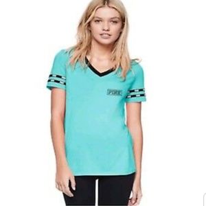 Victorias secret pink v neck tee